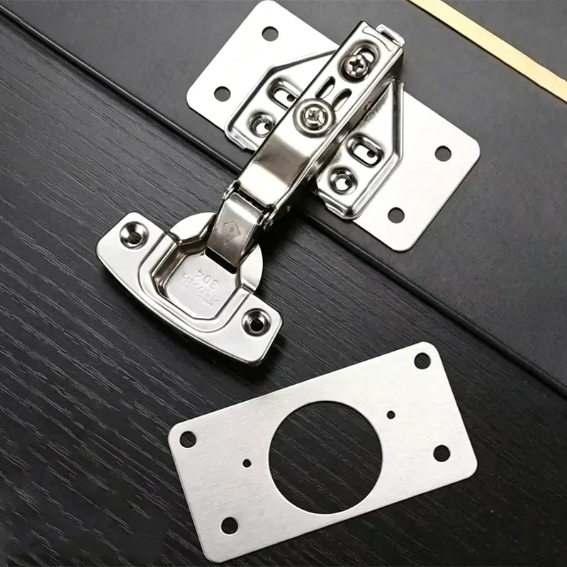 Furniture Hardware Replacement Parts - 4 çift menteşe tamir plakası dolap
