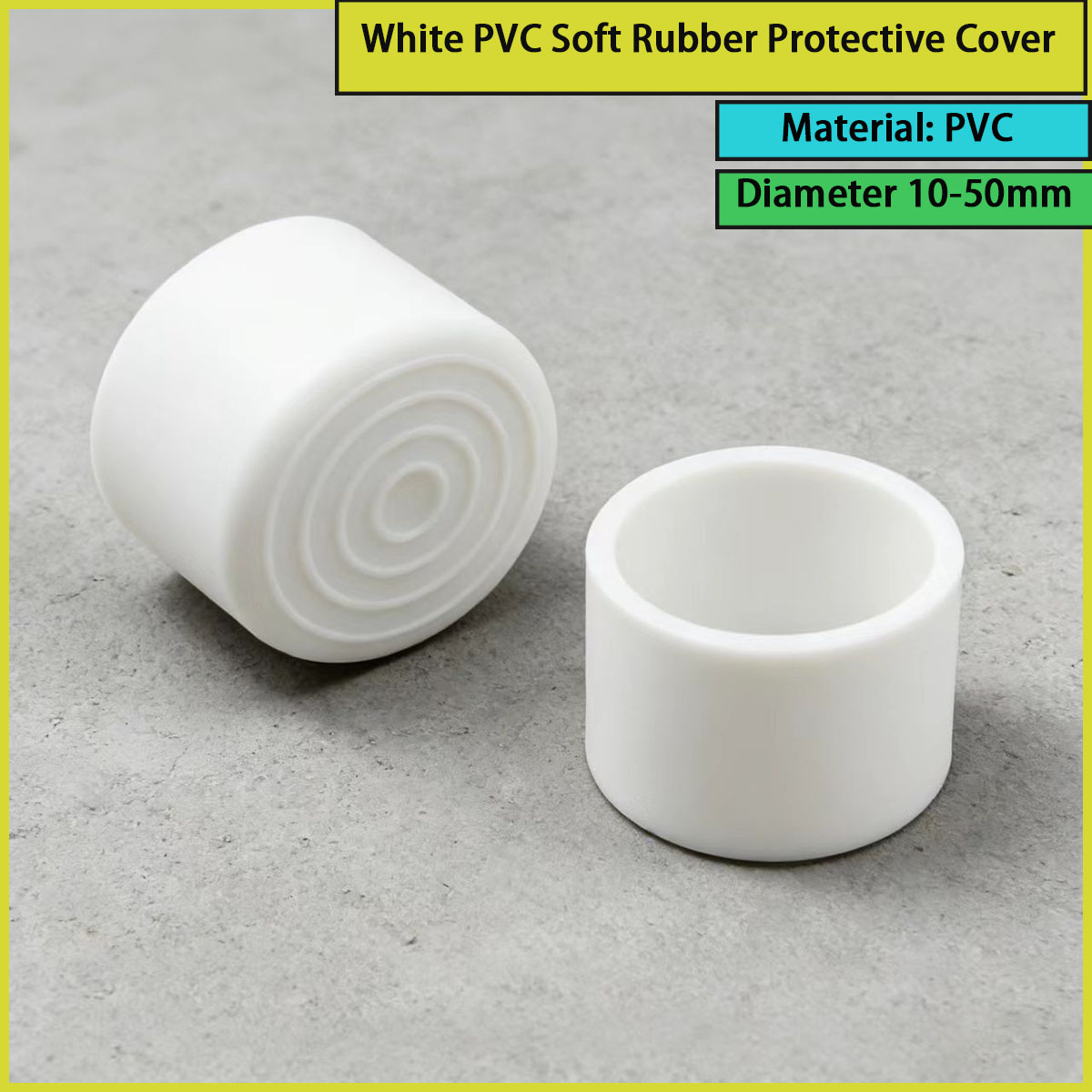 Used Furniture Hardware - 10-50 mm çapında beyaz PVC yumuşak