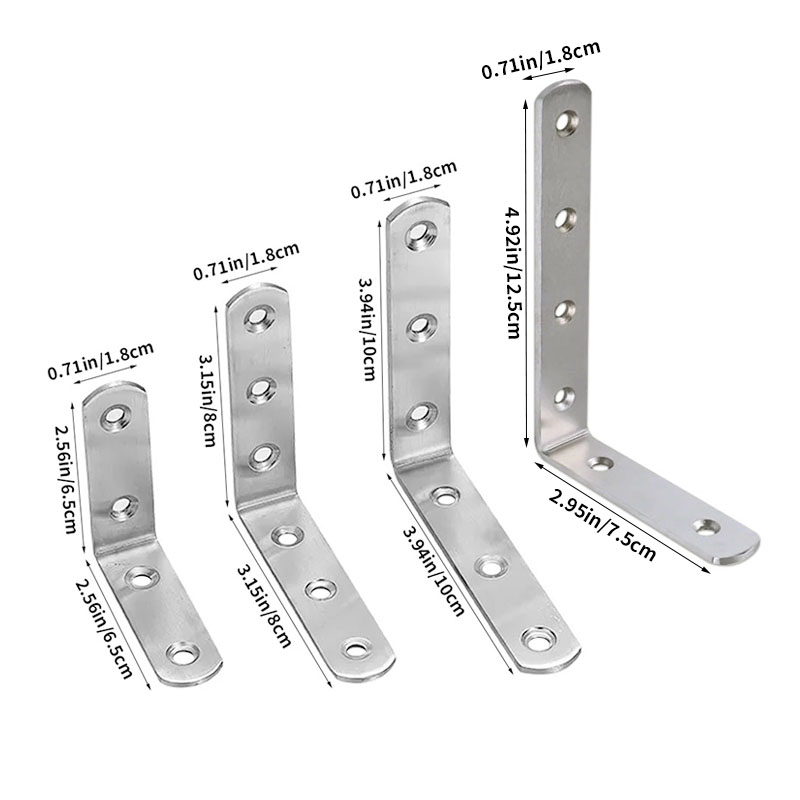 4 adet Dik Açılı Braketler, L  - Used Furniture Hardware incelemesi ve fiyatı