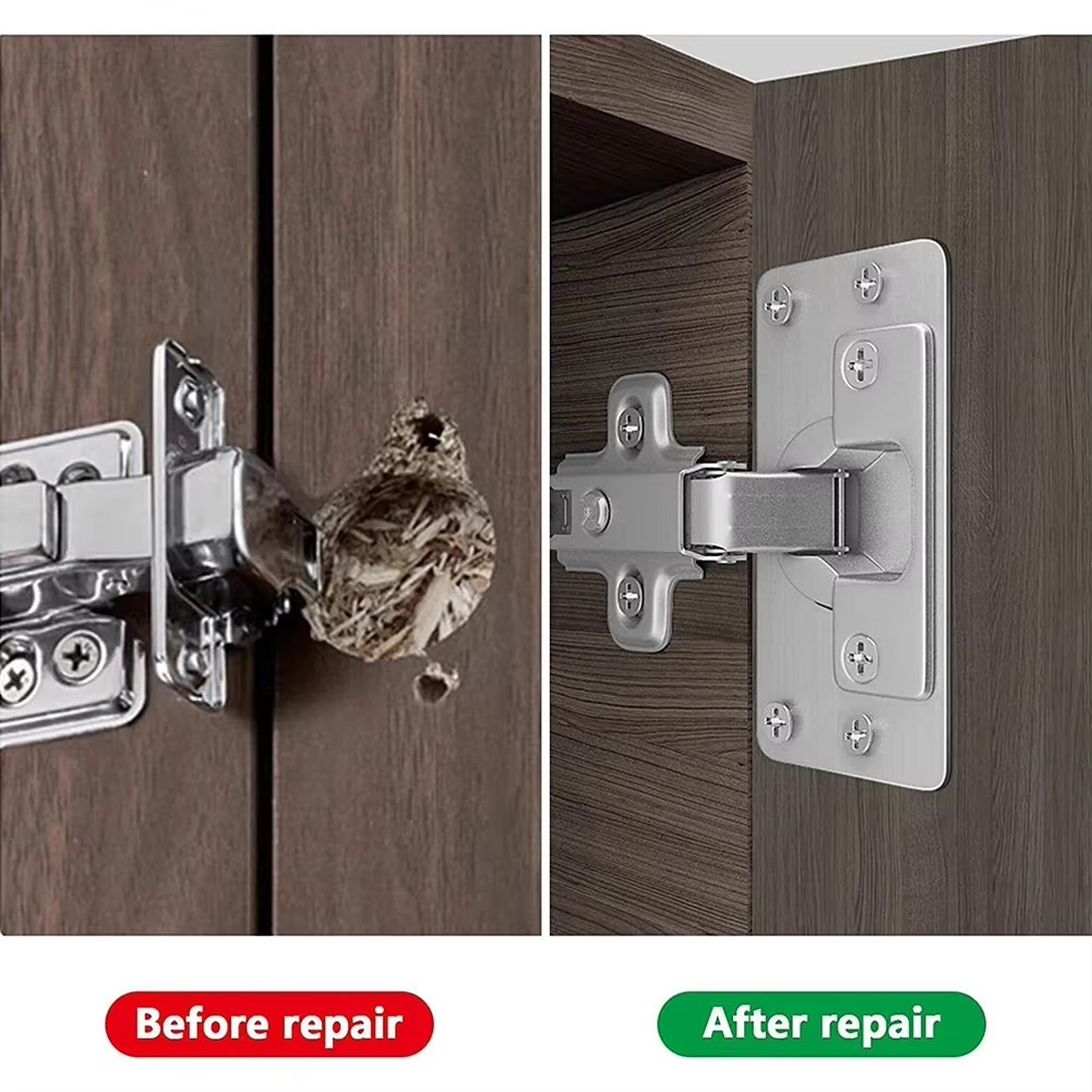 4 çift menteşe tamir plakası d - Furniture Hardware Replacement Parts incelemesi ve fiyatı