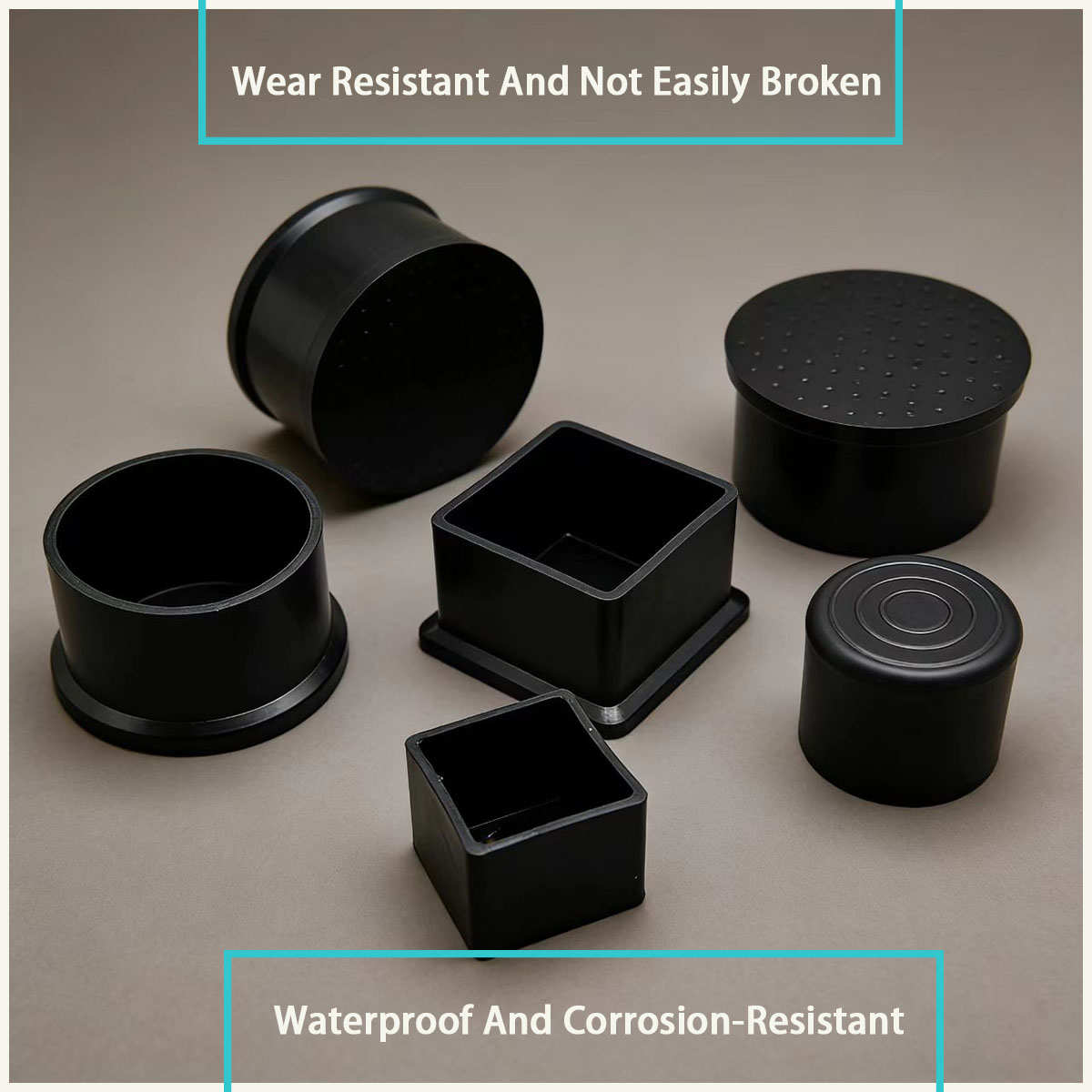 Kare/dairesel siyah PVC yumuşa - Used Furniture Hardware incelemesi ve fiyatı