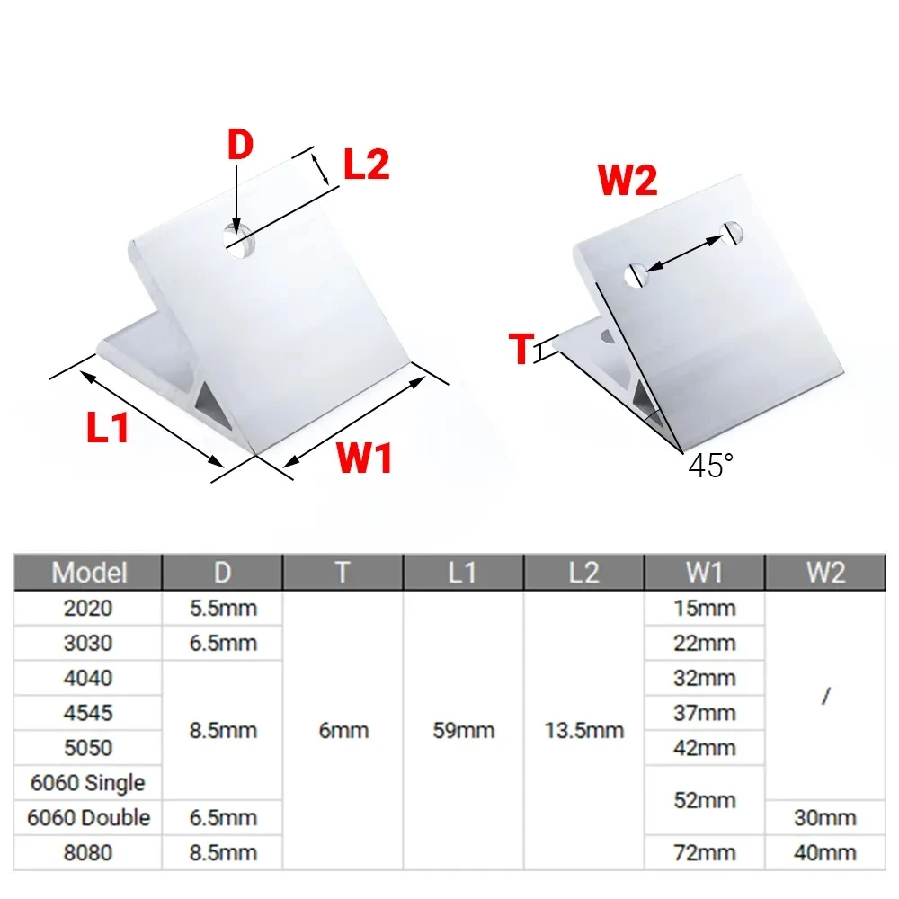 4 adet 45 derece açı köşe apar - Joint Connector Bracket incelemesi ve fiyatı