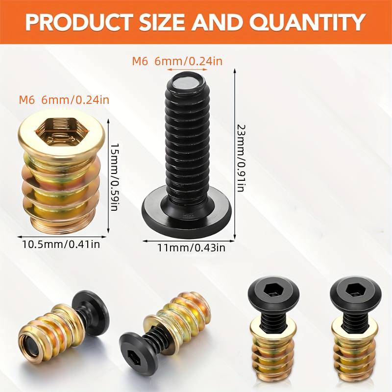 10 adet dişli ekler somun komb - Furniture Hardware Kit incelemesi ve fiyatı