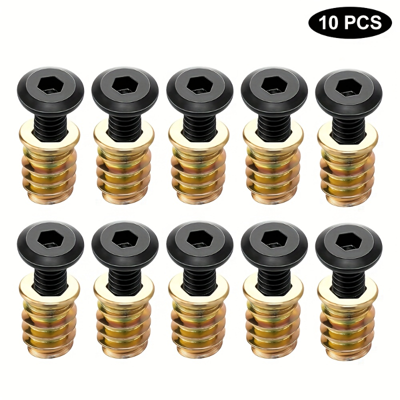 10 adet somun dişli ekler komb - Furniture Hardware Kit incelemesi ve fiyatı
